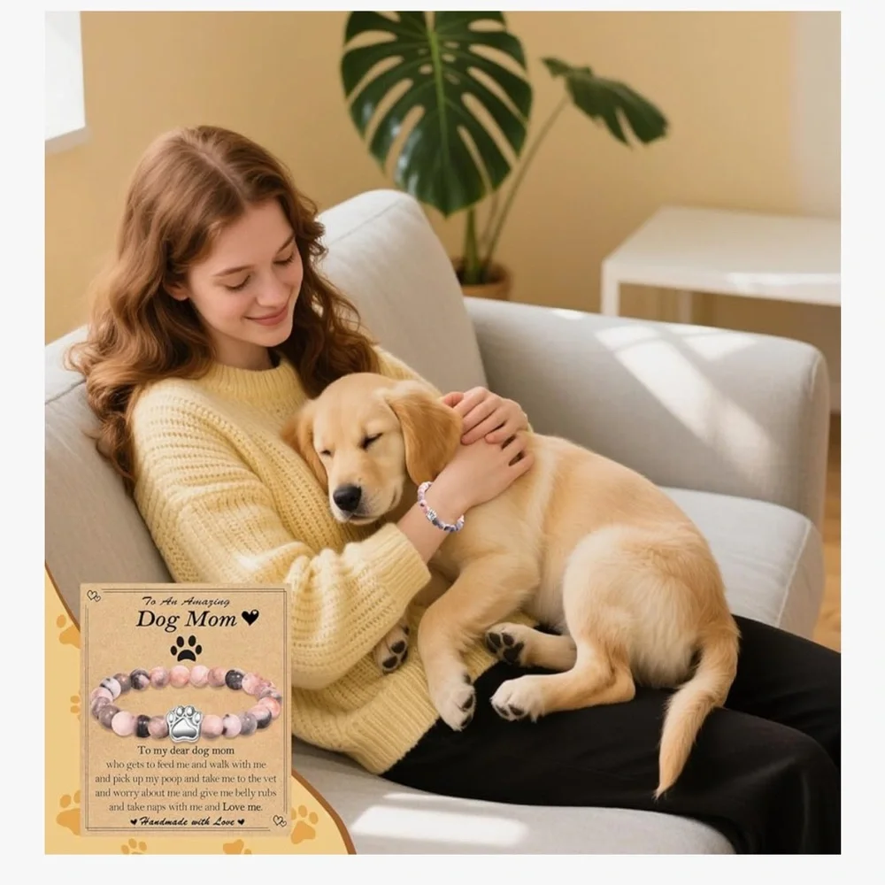 🆕 Dog Mom Gifts for Women, 4pcs Women Gift Set for Dog Lovers